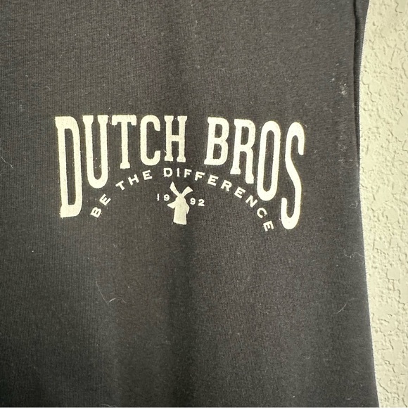 Unisex Dutch Bros MEDIUM+XL Coffee Muscle Tank Top Black Medium Retro Vintage - Picture 3 of 5